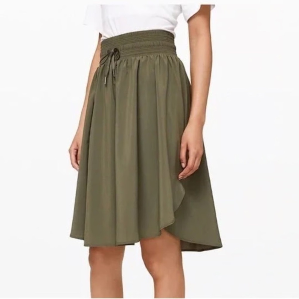 Lululemon Everyday Olive Green Women's Skirt